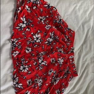 Floral fire hot skirt